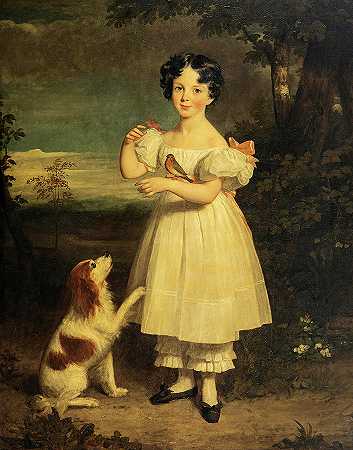 玛丽·奥古斯塔·里德尔，后来是坎利夫夫人`Mary Augusta Riddell, later Mrs Cunliffe by George Watson