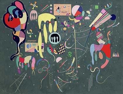 各种行动，1941年`Various Actions, 1941 by Wassily Kandinsky