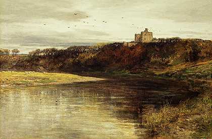 诺汉姆城堡，1879年`Norham Castle, 1879 by George Reid