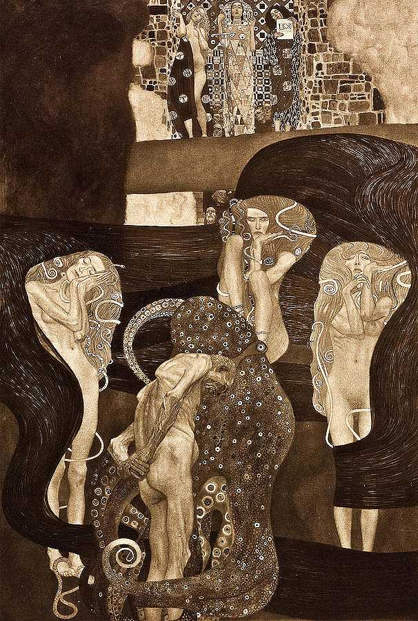 法学，1903年`Jurisprudence, 1903 by Gustav Klimt