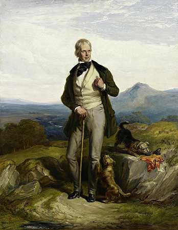 沃尔特·斯科特爵士，小说家和诗人，1844年`Sir Walter Scott, Novelist and poet, 1844 by William Allan