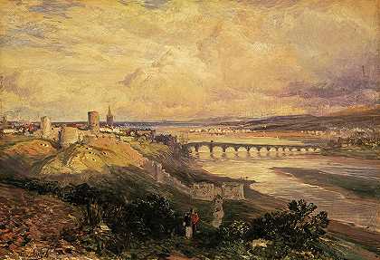 伯威克粗花呢，1863年`Berwick-upon-Tweed, 1863 by Samuel Bough