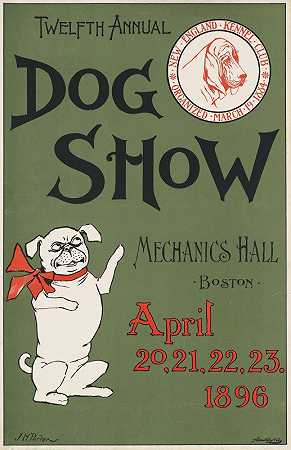 第十二届年度狗展`Twelfth annual dog show (1896)