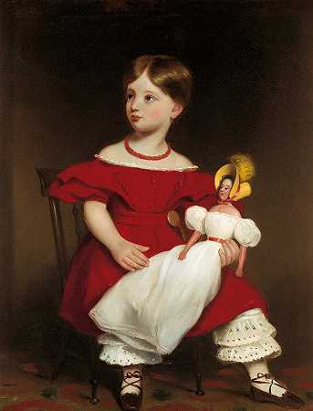 伊丽莎·兰霍恩`Eliza Langhorne (circa 1849) by Thomas Bock