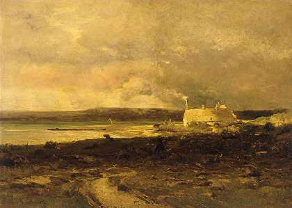 小屋`Cottage by the Sea by the Sea by William Lamb Picknell