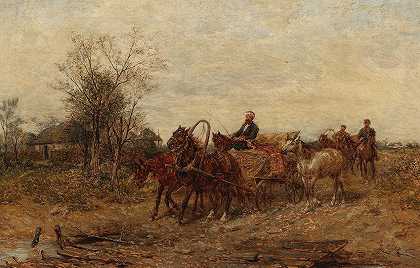 一位地毯商在全国各地旅行`A Carpet Dealer on a Journey across the Country by Ludwig Gedlek