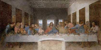 最后的晚餐，弗雷斯科`The Last Supper, Fresco by Leonardo Da Vinci