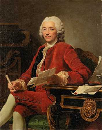 路易·德·康齐肖像`Portrait of Louis de Conzié (1763) by Alexander Roslin