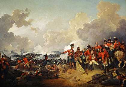 亚历山大战役，1801年3月21日`The Battle of Alexandria, 21 March 1801 by Philip James de Loutherbourg