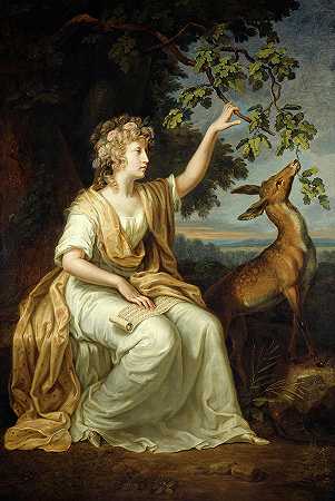 夏洛特·坎贝尔夫人`Lady Charlotte Campbell by Johann Wilhelm Tischbein