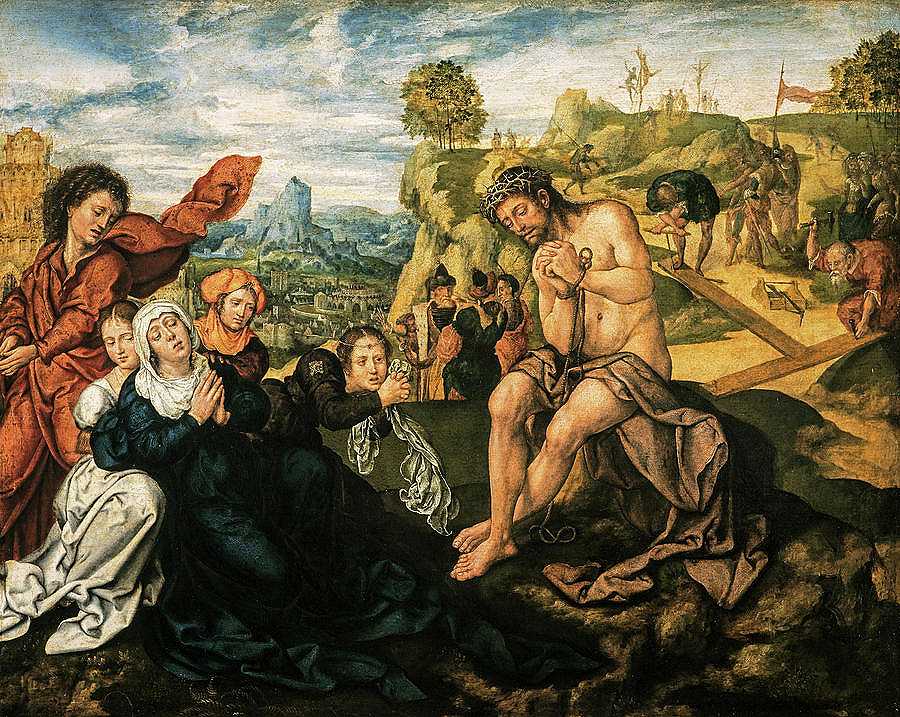 在受难之前，1530年`Before the Crucifixion, 1530 by Bernard van Orley