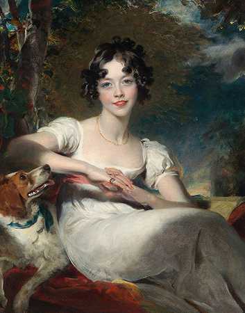玛丽亚·康尼姆女士`Lady Maria Conyngham (ca. 1824–25) by Sir Thomas Lawrence