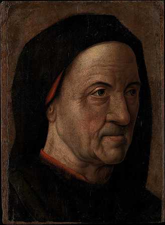 一位老人的肖像`Portrait of an Old Man (ca. 1470–75) by Hugo van der Goes