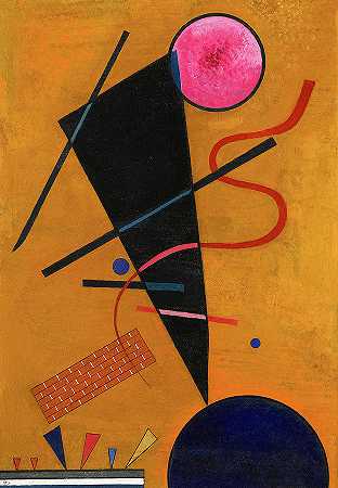 联系人，1924年`Contact, 1924 by Wassily Kandinsky