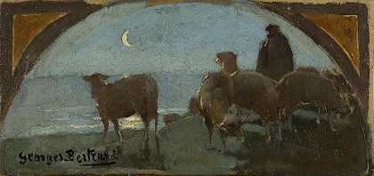 羊肉`La viande de mouton (1893) by Georges Bertrand