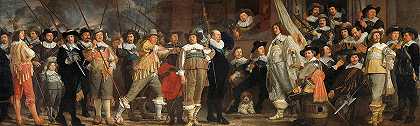 第八区民兵连，由洛洛夫·比克上尉指挥，1643年`Militia Company of District VIII under the Command of Captain Roelof Bicker, 1643 by Bartholomeus van der Helst
