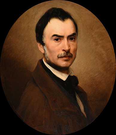 自画像`Autoportrait (1852) by Jacques-Raymond Brascassat