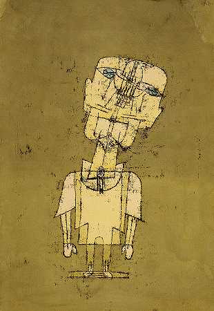《天才的幽灵》，1922年`Ghost of a Genius, 1922 by Paul Klee