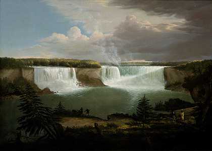 尼亚加拉瀑布概观`A General View of the Falls of Niagara by Alvan Fisher