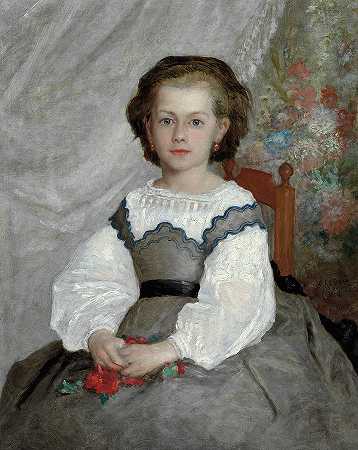 罗马Lacaus，1864年`Romaine Lacaux, 1864 by Pierre-Auguste Renoir