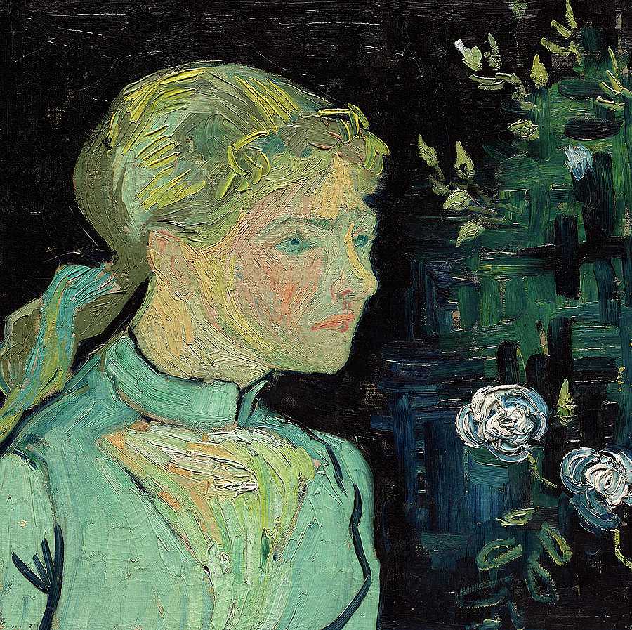 Adeline Ravoux，1890年`Adeline Ravoux, 1890 by Vincent van Gogh