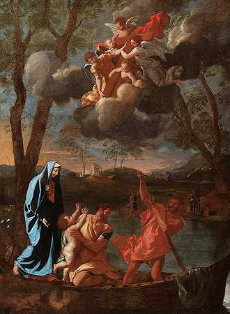 1627年，神圣家庭回到拿撒勒`The Return of the Holy Family to Nazareth, 1627 by Nicolas Poussin