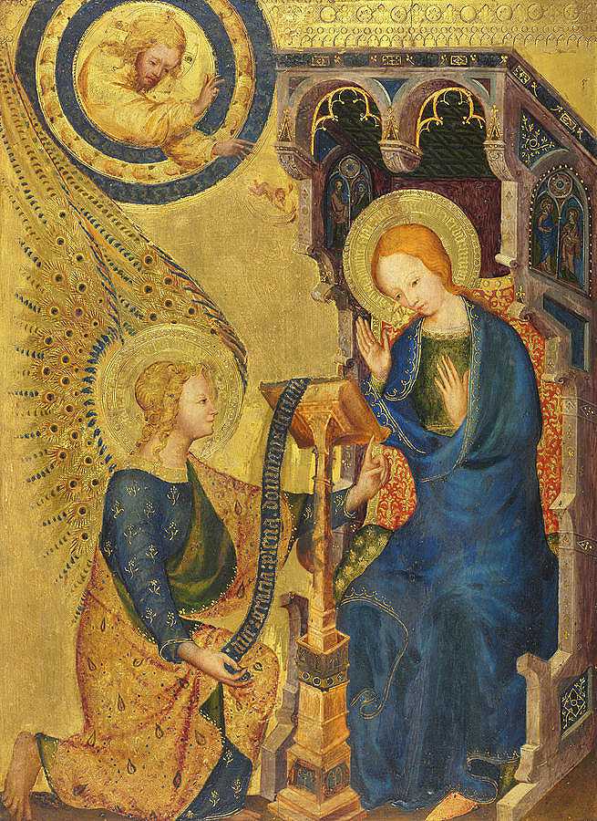 《通告》，1380年`The Annunciation, 1380 by Unknown