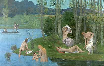 1891年夏天`Summer, 1891 by Pierre Puvis de Chavannes