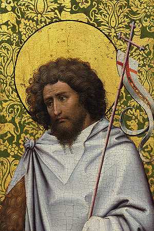 施洗约翰，1410年`John the Baptist, 1410 by Robert Campin