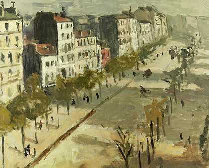 凡尔赛大道，1904年`Avenue de Versailles, 1904 by Albert Marquet