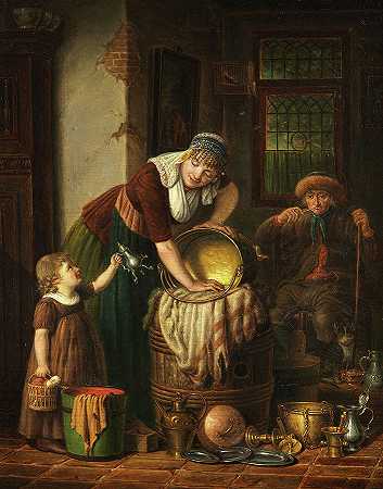 小小的帮助`The little help by Johannes Petrus van Horstok
