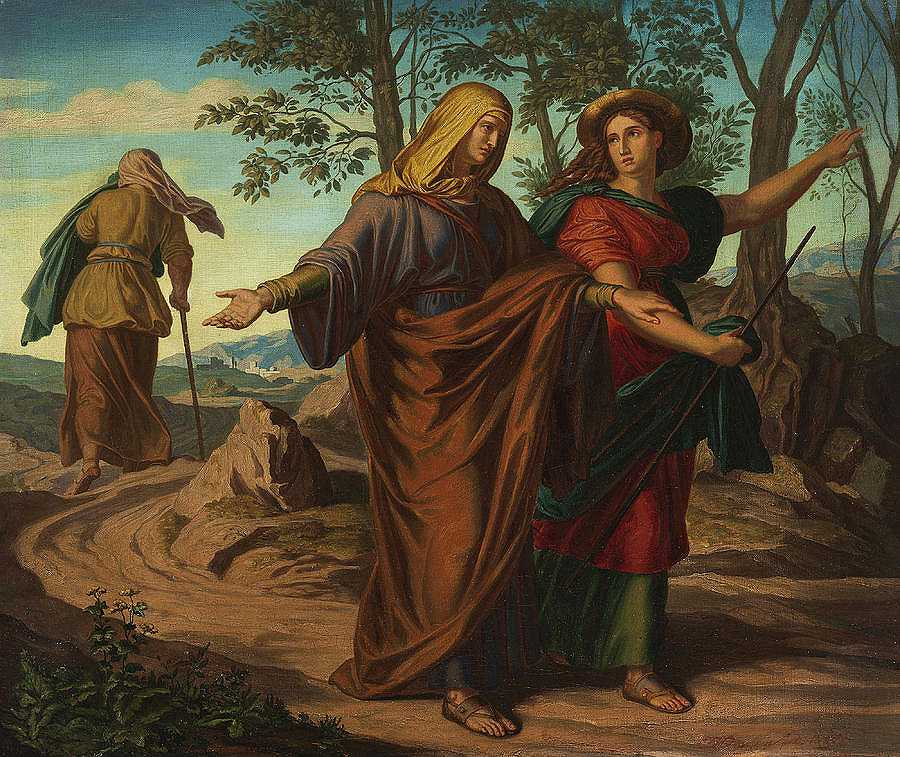 玛丽和伊丽莎白的来访`The Visitation of Mary and Elizabeth by Julius Schnorr von Carolsfeld