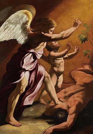 大天使圣拉斐尔`Saint Raphael the Archangel by Antonio Carracci