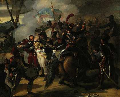 科尔伯特将军之死，1810年`The Death of General Colbert, 1810 by Victor Schnetz