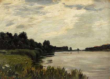 河流景观`River landscape by Hans am Ende