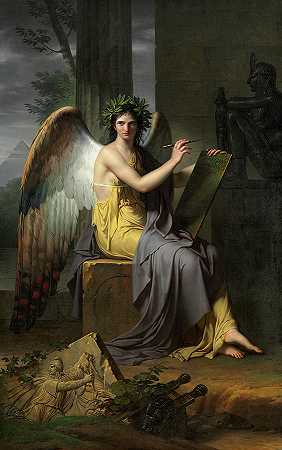 克里奥，历史缪斯，1800年`Clio, Muse of History, 1800 by Charles Meynier