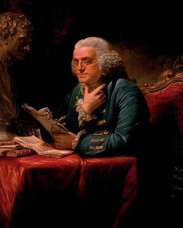 本杰明·富兰克林，1767年`Benjamin Franklin, 1767 by David Martin