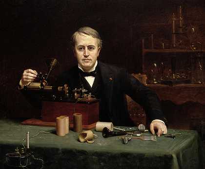 托马斯·阿尔瓦·爱迪生，1890年`Thomas Alva Edison, 1890 by Abraham Archibald Anderson