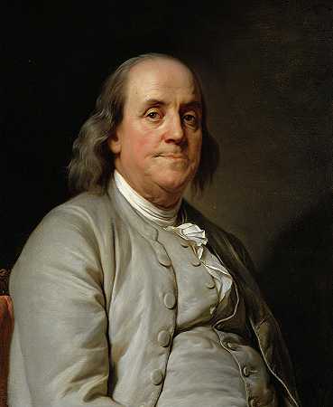 本杰明·富兰克林，1785年`Benjamin Franklin, 1785 by Joseph Siffred Duplessis