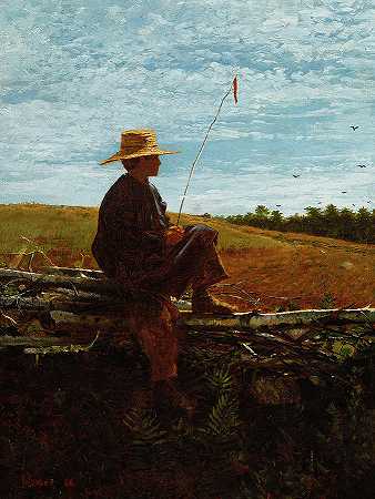 守卫，1864年`On Guard, 1864 by Winslow Homer