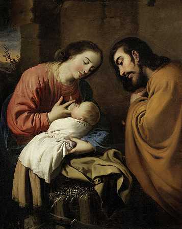 《神圣家庭》，1659年`The Holy Family, 1659 by Francisco de Zurbaran