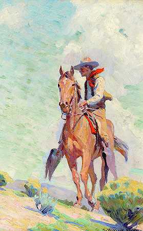牛仔`The Cowpuncher by William Herbert Dunton