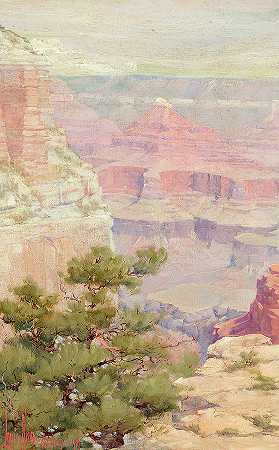 大峡谷，1904年`Grand Canyon, 1904 by Louis Akin