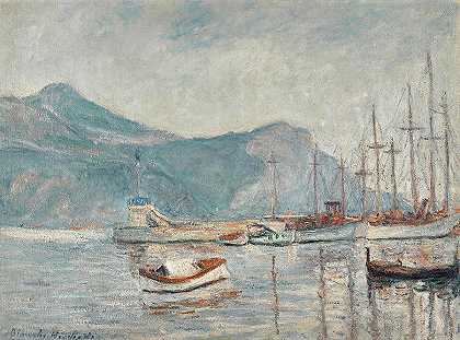 湖水`The Lake by Blanche Hoschede Monet