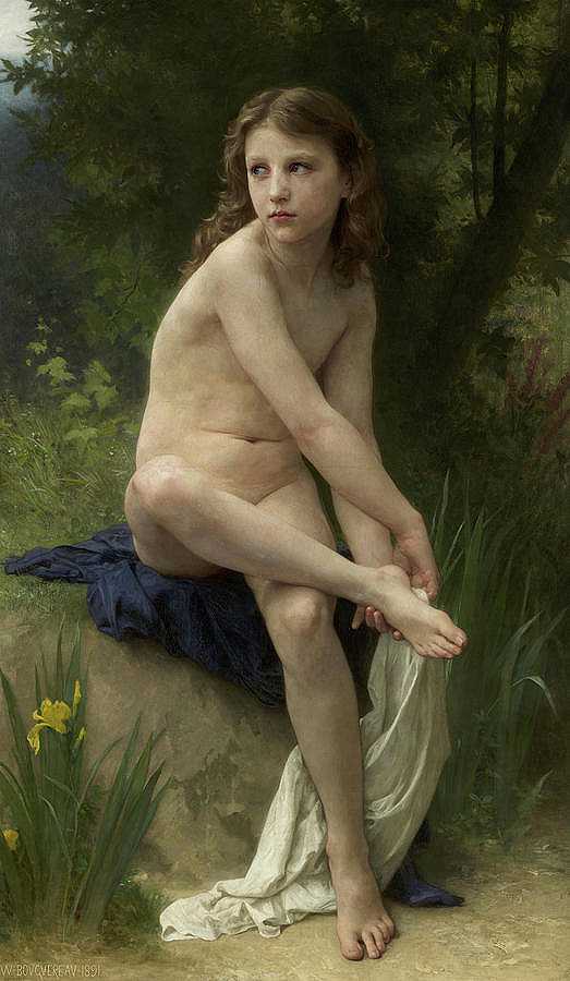 无罪，1891年`Innocence, 1891 by William-Adolphe Bouguereau