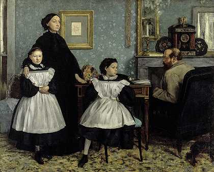贝莱利家族，1869年`The Bellelli Family, 1869 by Edgar Degas