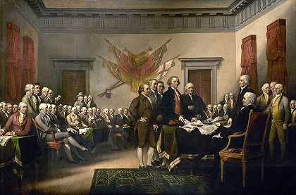 美国独立宣言，1776年7月4日`United States Declaration of Independence, july 4, 1776 by John Trumbull