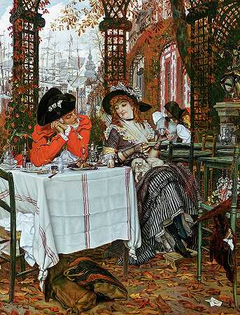 午餐，1868年`A Luncheon, 1868 by James Tissot