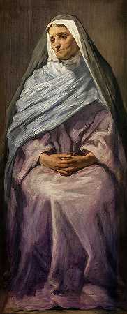 圣母玛利亚的通告`The Annunciation Of The Virgin Mary by Frans Schwartz