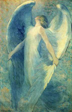 《天使》，1912年`The Angel, 1912 by William Baxter Closson